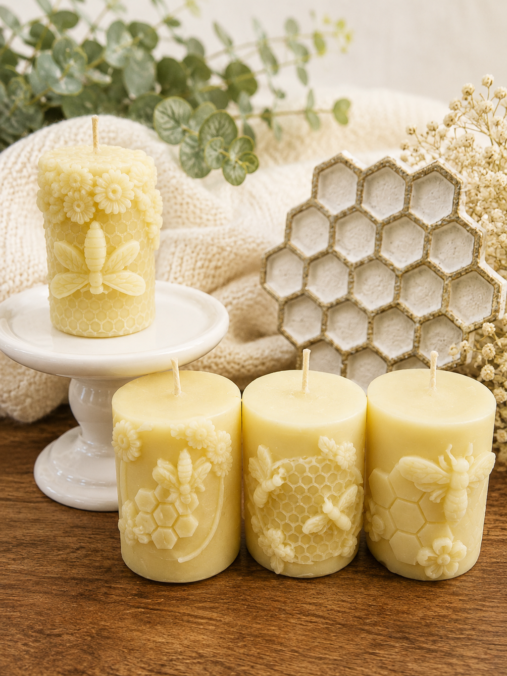Beeswax Pillar Candle