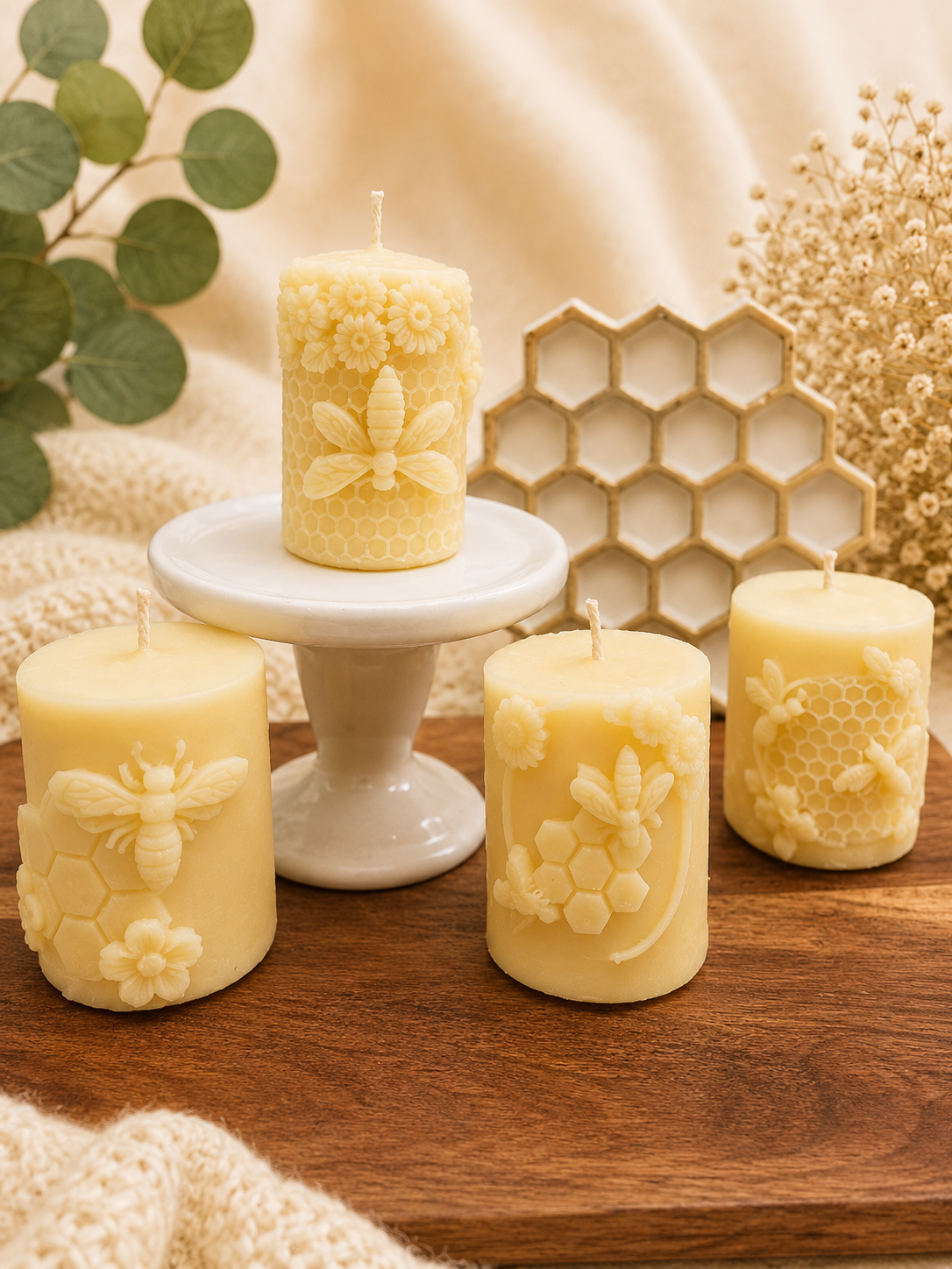 Beeswax Pillar Candle