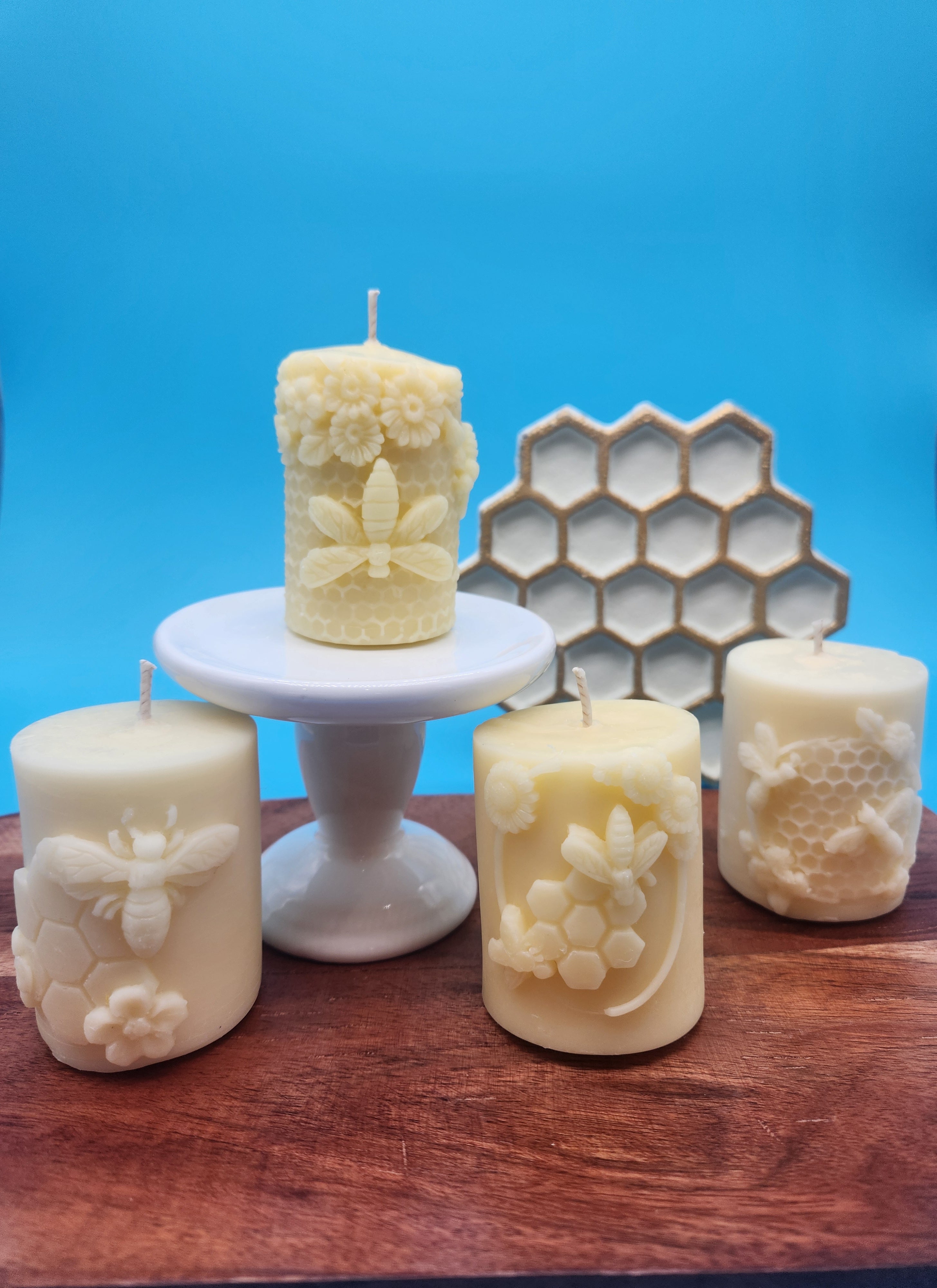 Scented Beeswax Pillar Candle
